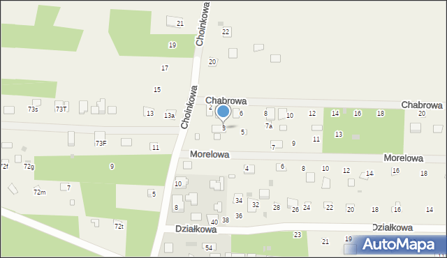 Goławice Pierwsze, Morelowa, 3, mapa Goławice Pierwsze