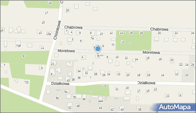 Goławice Pierwsze, Morelowa, 6, mapa Goławice Pierwsze