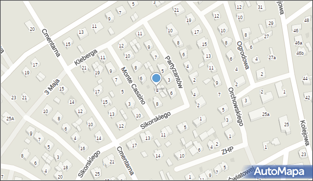 Golina, Monte Cassino, 4, mapa Golina