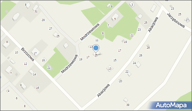 Gołubie, Modrzewiowa, 15, mapa Gołubie