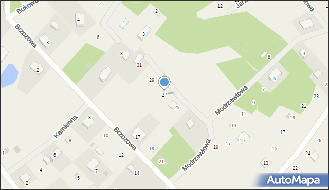 Gołubie, Modrzewiowa, 27, mapa Gołubie
