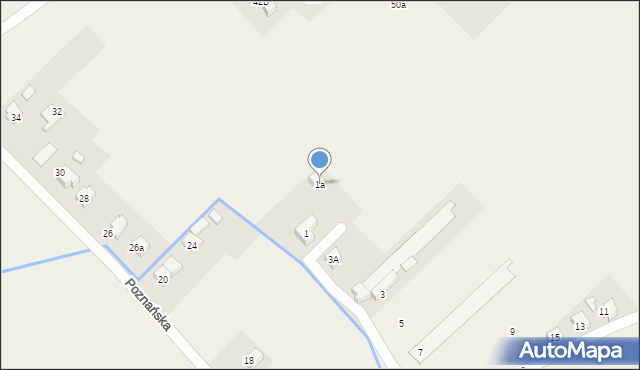 Góra, Mokra, 1a, mapa Góra