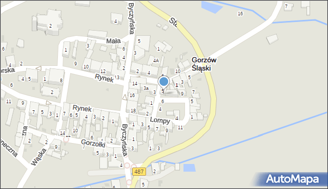 Gorzów Śląski, Morcinka Gustawa, 8, mapa Gorzów Śląski