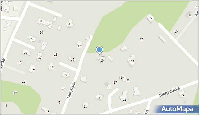 Gorzów Wielkopolski, Moryńska, 8, mapa Gorzów Wielkopolski