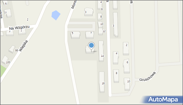 Gościcino, Morelowa, 9, mapa Gościcino