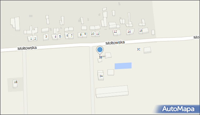 Gościno, Mołtowska, 3B, mapa Gościno