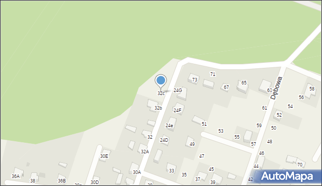 Gostyń, Motyla, 32c, mapa Gostyń