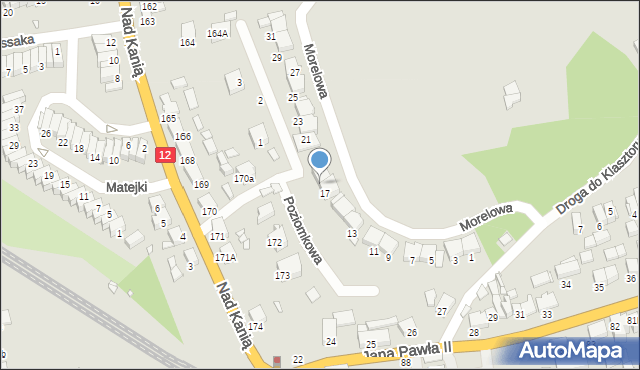 Gostyń, Morelowa, 19, mapa Gostyń