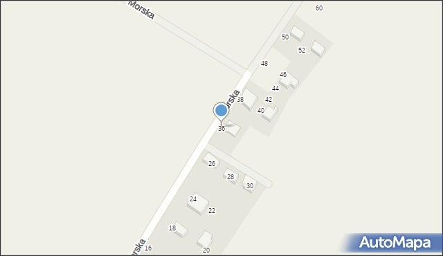 Grabno, Morska, 36, mapa Grabno