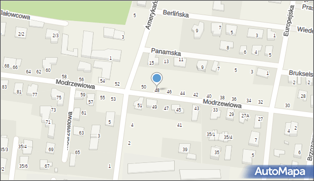 Grabówka, Modrzewiowa, 48, mapa Grabówka