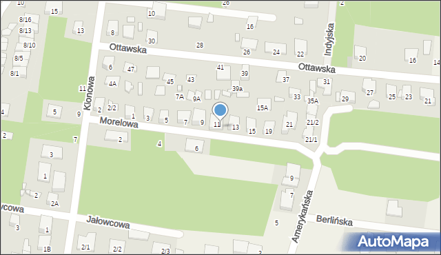 Grabówka, Morelowa, 11A, mapa Grabówka