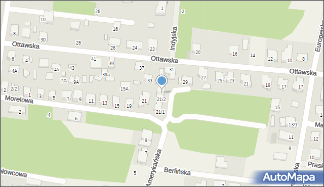 Grabówka, Morelowa, 21/3, mapa Grabówka