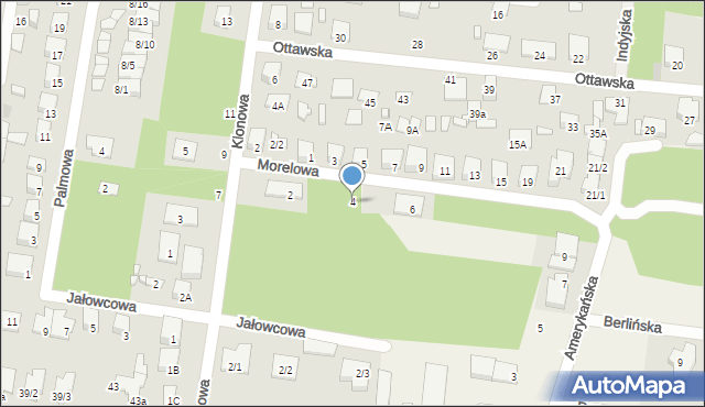 Grabówka, Morelowa, 4, mapa Grabówka