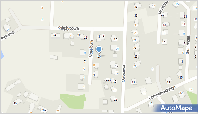 Grębocin, Morelowa, 10, mapa Grębocin