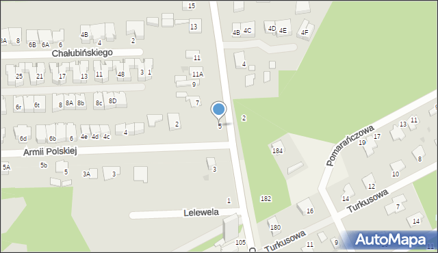 Grodzisk Mazowiecki, Montwiłła J., 5, mapa Grodzisk Mazowiecki