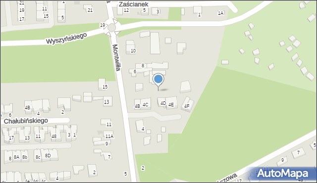 Grodzisk Mazowiecki, Montwiłła J., 6b, mapa Grodzisk Mazowiecki