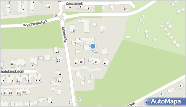 Grodzisk Mazowiecki, Montwiłła J., 6c, mapa Grodzisk Mazowiecki