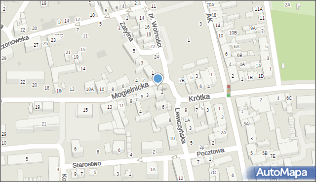 Grójec, Mogielnicka, 1, mapa Grójec