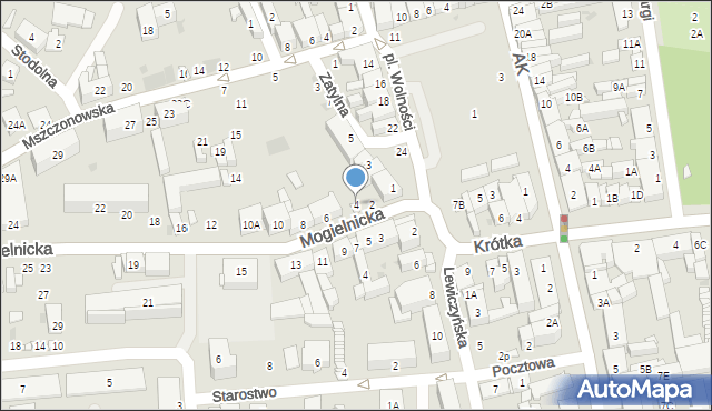 Grójec, Mogielnicka, 4, mapa Grójec