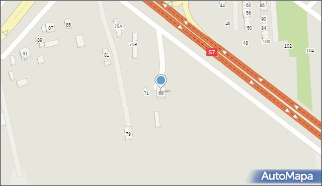 Grójec, Mogielnicka, 69, mapa Grójec