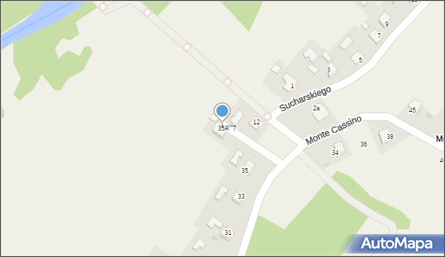 Gromnik, Monte Cassino, 35A, mapa Gromnik