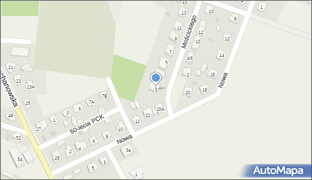 Grudusk, Mościckiego, 1, mapa Grudusk