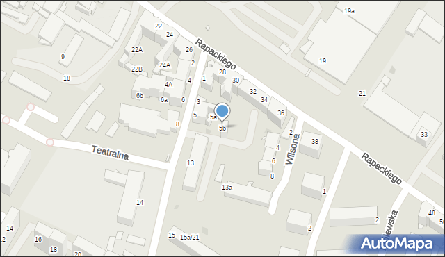 Grudziądz, Moniuszki Stanisława, 5b, mapa Grudziądza