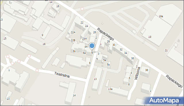 Grudziądz, Moniuszki Stanisława, 6, mapa Grudziądza