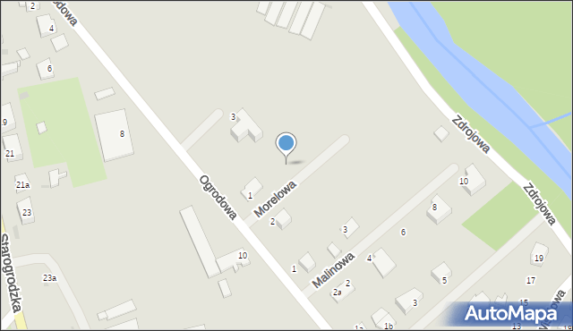 Gryfice, Morelowa, 3, mapa Gryfice