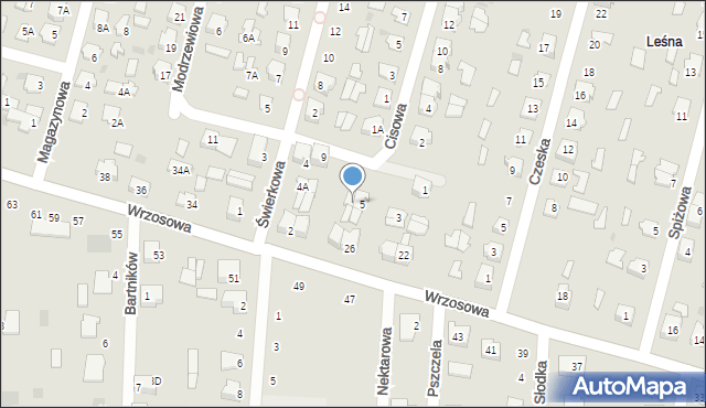 Hajnówka, Modrzewiowa, 7, mapa Hajnówka