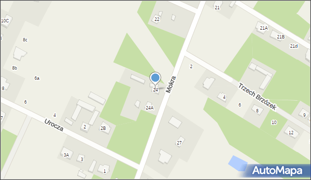 Henryków-Urocze, Mokra, 24, mapa Henryków-Urocze