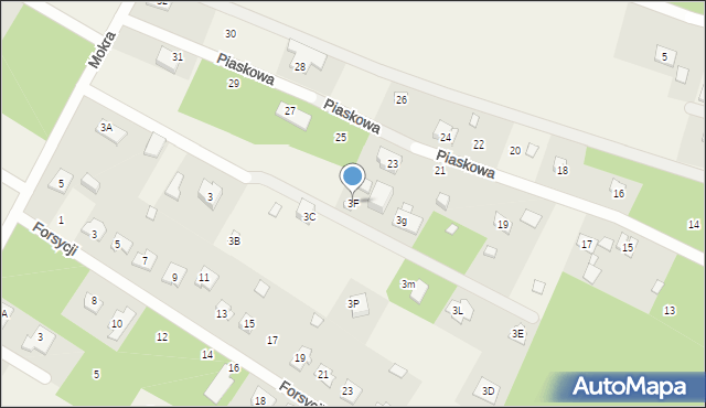 Henryków-Urocze, Mokra, 3F, mapa Henryków-Urocze