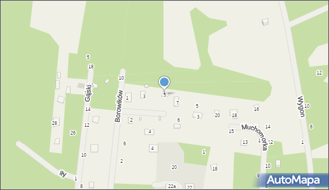 Iły, Modrzewiowa, 5, mapa Iły