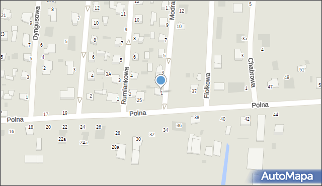 Inowrocław, Modrakowa, 1, mapa Inowrocławia