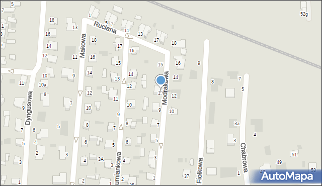 Inowrocław, Modrakowa, 11, mapa Inowrocławia