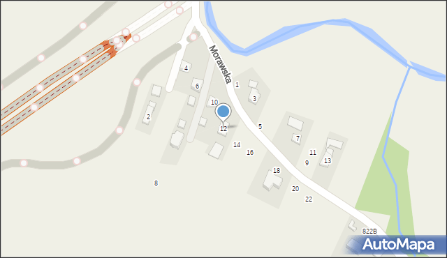 Iskrzynia, Morawska, 12, mapa Iskrzynia