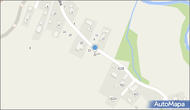 Iskrzynia, Morawska, 22, mapa Iskrzynia