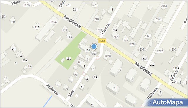 Jabłonna, Modlińska, 107, mapa Jabłonna