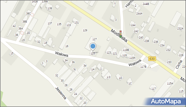 Jabłonna, Modlińska, 125, mapa Jabłonna