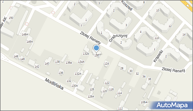 Jabłonna, Modlińska, 130, mapa Jabłonna