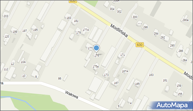 Jabłonna, Modlińska, 175, mapa Jabłonna
