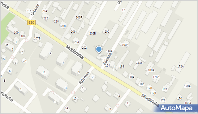 Jabłonna, Modlińska, 198, mapa Jabłonna