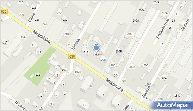 Jabłonna, Modlińska, 210, mapa Jabłonna