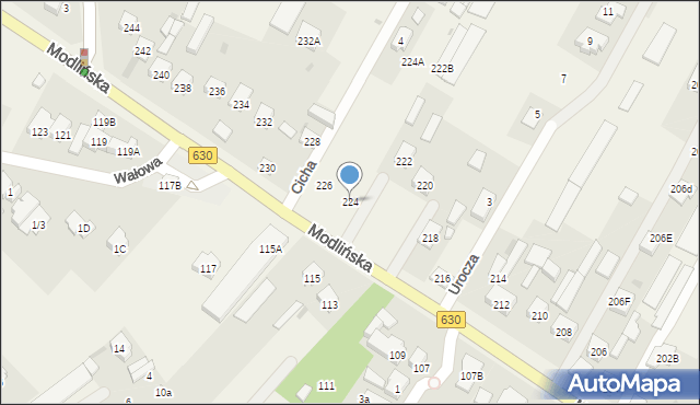 Jabłonna, Modlińska, 224, mapa Jabłonna