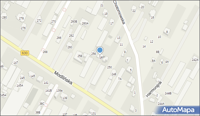 Jabłonna, Modlińska, 254, mapa Jabłonna