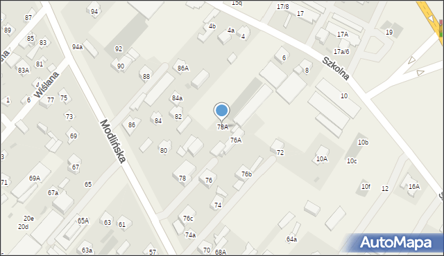 Jabłonna, Modlińska, 78A, mapa Jabłonna