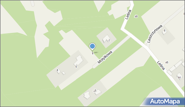 Jabłonna, Motylkowa, 4, mapa Jabłonna