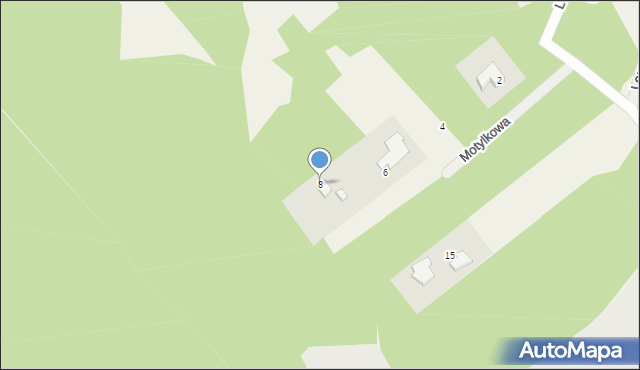 Jabłonna, Motylkowa, 8, mapa Jabłonna