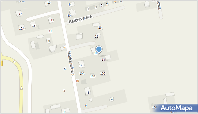 Jakubowice Konińskie, Modrzewiowa, 16, mapa Jakubowice Konińskie