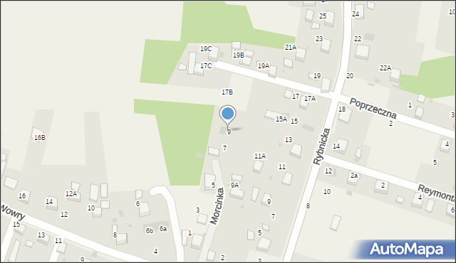 Jankowice, Morcinka Gustawa, 9, mapa Jankowice